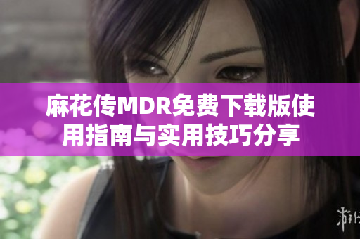 麻花传MDR免费下载版使用指南与实用技巧分享