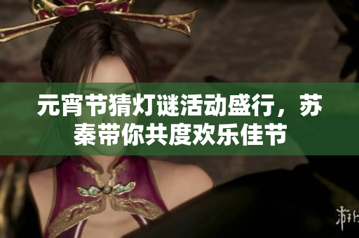 元宵节猜灯谜活动盛行，苏秦带你共度欢乐佳节