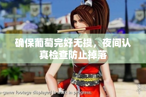 确保葡萄完好无损，夜间认真检查防止掉落
