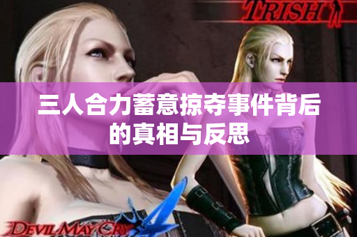 三人合力蓄意掠夺事件背后的真相与反思