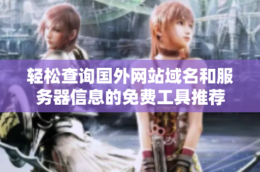 轻松查询国外网站域名和服务器信息的免费工具推荐